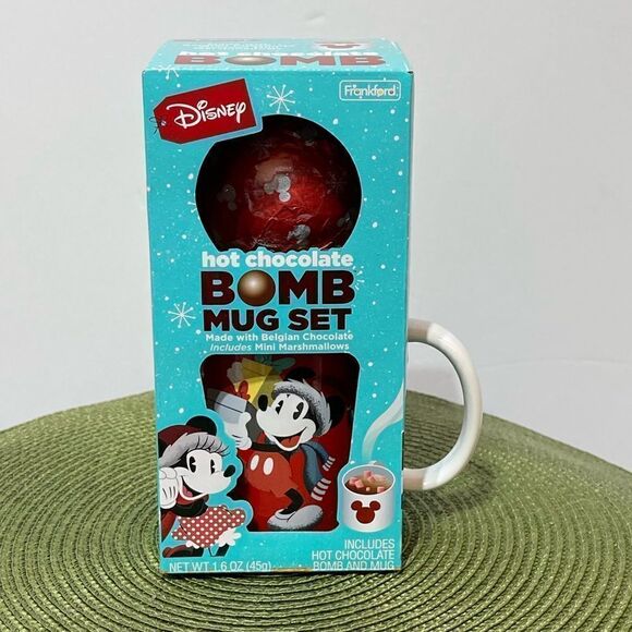 Disney Mickey Mouse Mug with Hot Chocolate Bomb NWT - Picture 1 of 6